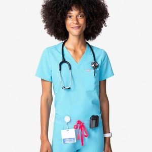 FIGS Neon Blue XXS Set